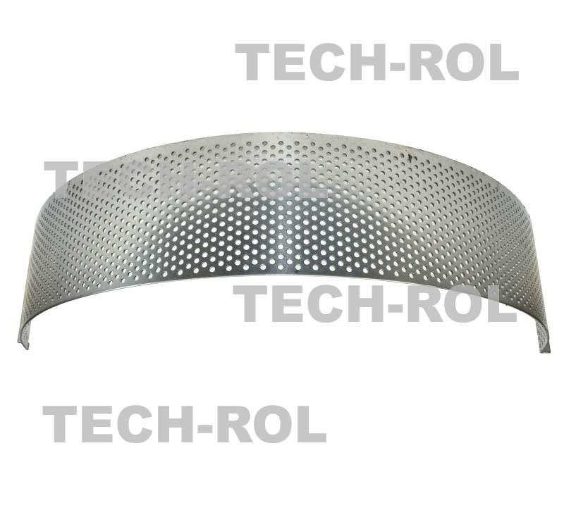 Sito oczkowe fi-3,5 mm 725x105x1,8 mm pasuje do: Rozdrabniacz bijakowy RBJ