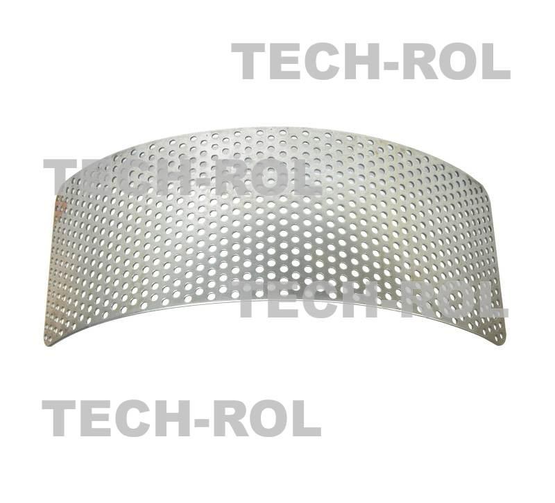 Sito oczkowe fi-5,0 mm 395x135x1,8 mm pasuje do: Rozdrabniacz bijakowy BĄK