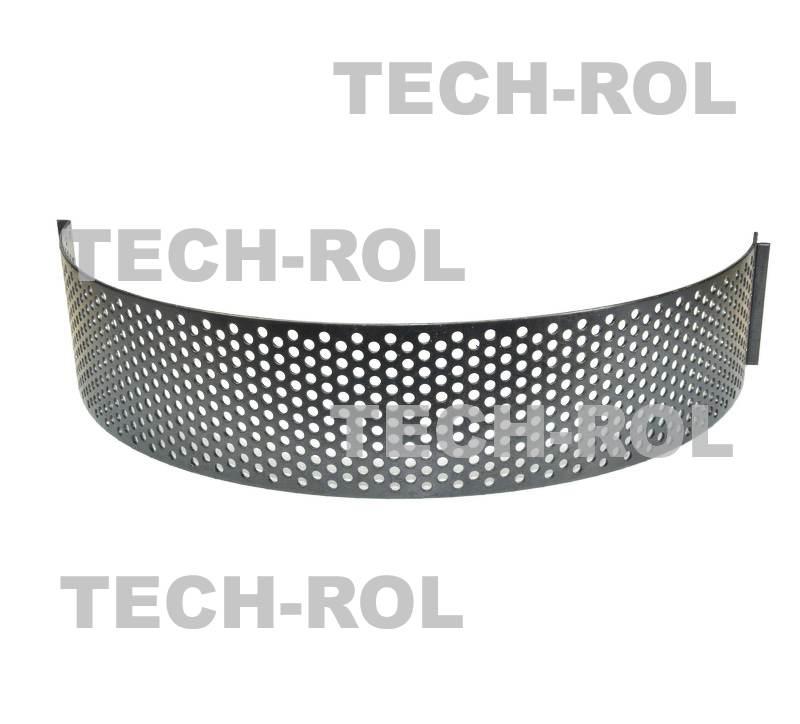 Sito oczkowe fi-6,0 mm 725x105x2,5 mm pasuje do: Rozdrabniacz bijakowy