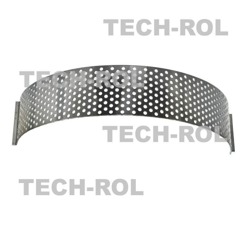 Sito oczkowe fi-7.0 mm 725x105x2,5 mm pasuje do: Rozdrabniacz bijakowy RBJ