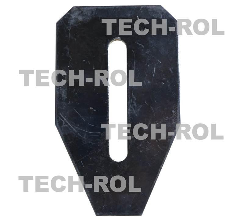 Skrobak wału 70x120 mm element czyszczący wał roboczy z gleby pasuje do