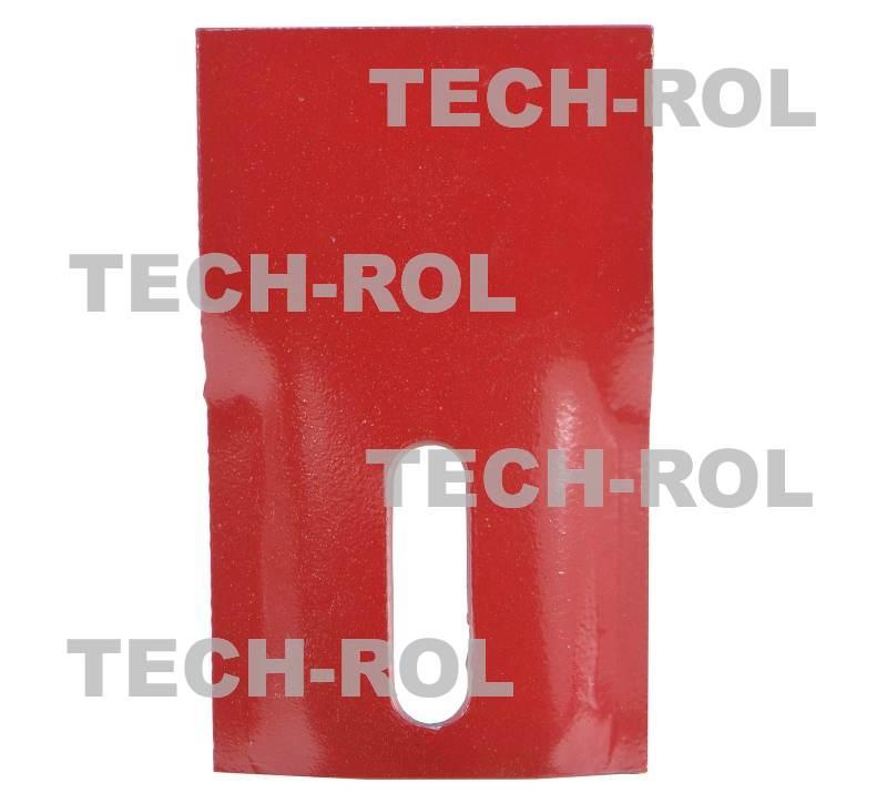 Skrobak wału 80x140 mm wąski element czyszczący wał roboczy pasuje do