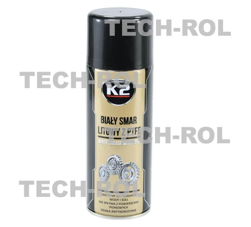 Smar litowy biały z PTFE w sparyu 400ml W121 K2