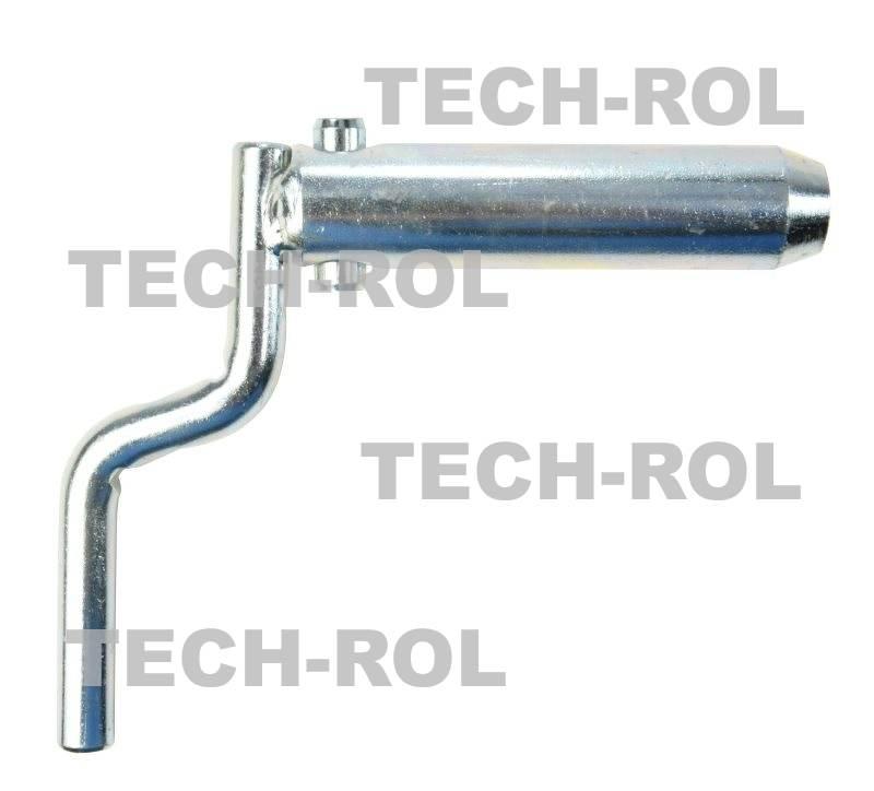 Sworzeń wywrotu 2 prawy fi-25mm 2T-6T L 115 mm kołek fi-10mm Przyczepa