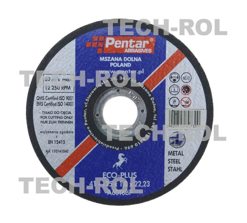 Tarcza do cięcia metalu przeznaczona do szlifierek kątowych 125x1x22