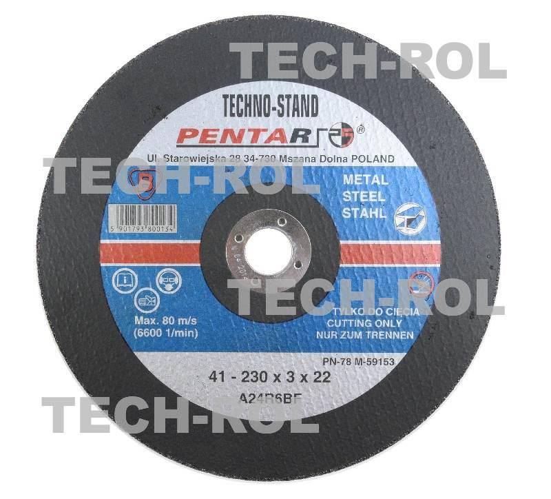 Tarcza do cięcia metalu przeznaczona do szlifierek kątowych 230x3x22,2