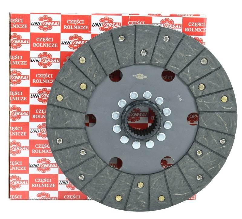 Tarcza sprzęgła 2-stopnia fi-280 mm 28 frezów okładzina pleciona pasuje