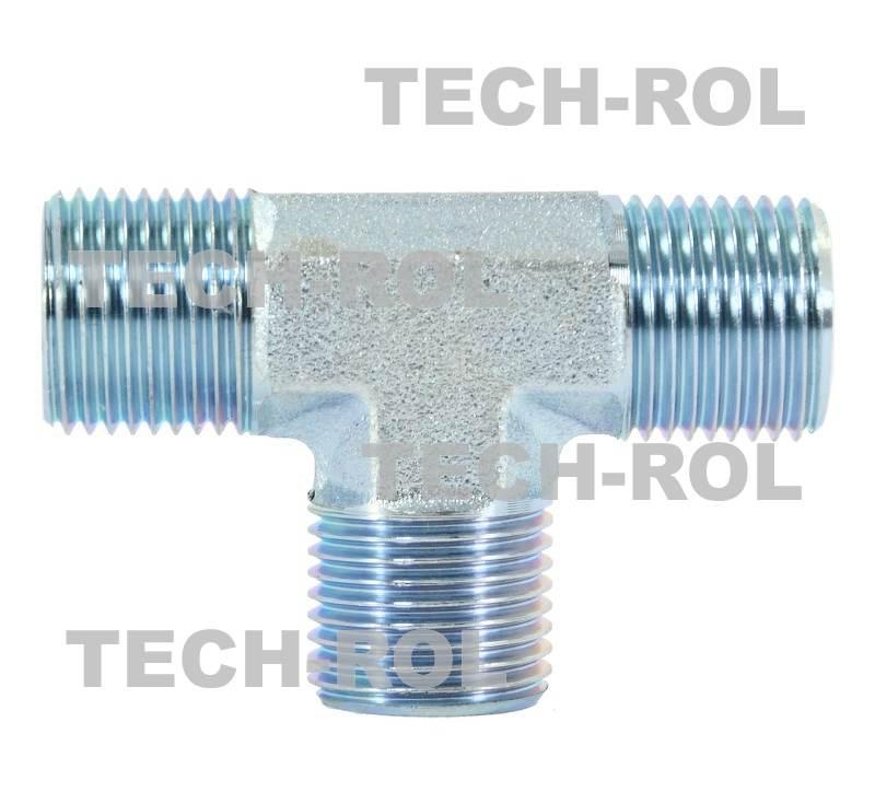 Trójnik hydrauliczny gwint calowy 1/2x1/2x1/2 cala krótki BBB1/2x1/2x1/2