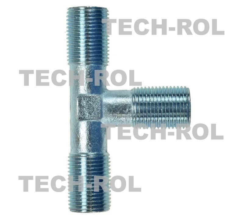 Trójnik hydrauliczny gwint metryczny 1,5x1,5x1,5 długi BBB18x18x18 APARTS