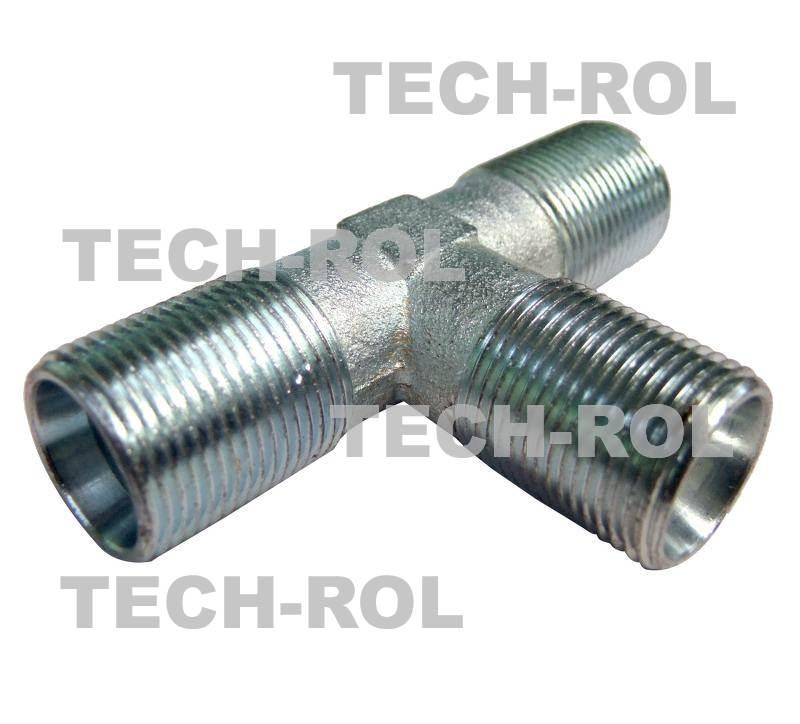 Trójnik hydrauliczny gwint metryczny 1,5x1,5x1,5 długi BBB22x22x22 APARTS