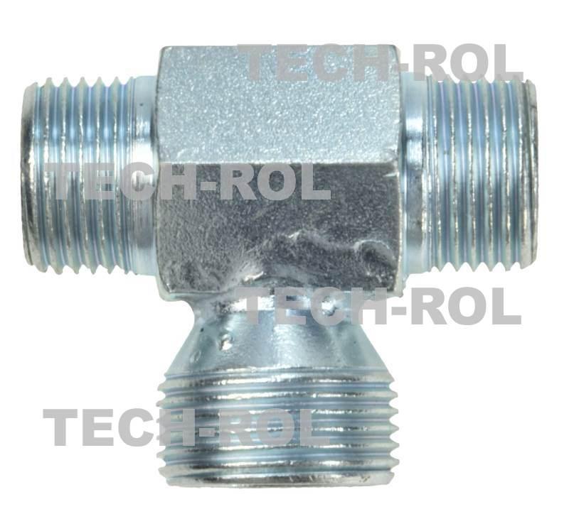 Trójnik hydrauliczny gwint metryczny 1,5x1,5x1,5 krótki BBB18x22x18
