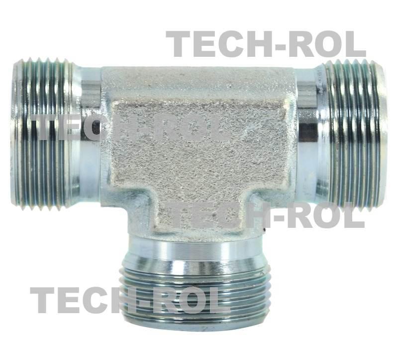 Trójnik hydrauliczny gwint metryczny 1,5x1,5x1,5 krótki BBB26x26x26