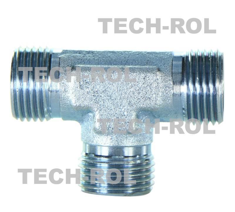Trójnik hydrauliczny gwint metryczny 1,5x1,5x1,5 krótki BBB18x18x18