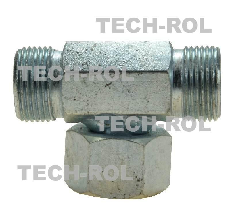 Trójnik hydrauliczny gwint metryczny 1,5x1,5x1,5 BAB22x22x22 APARTS