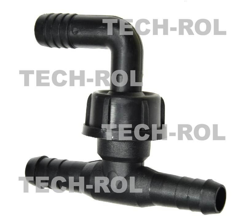Trójnik plastikowy 3 x fi-12,5 mm rozłączny Opryskiwacz AP24TR12.5