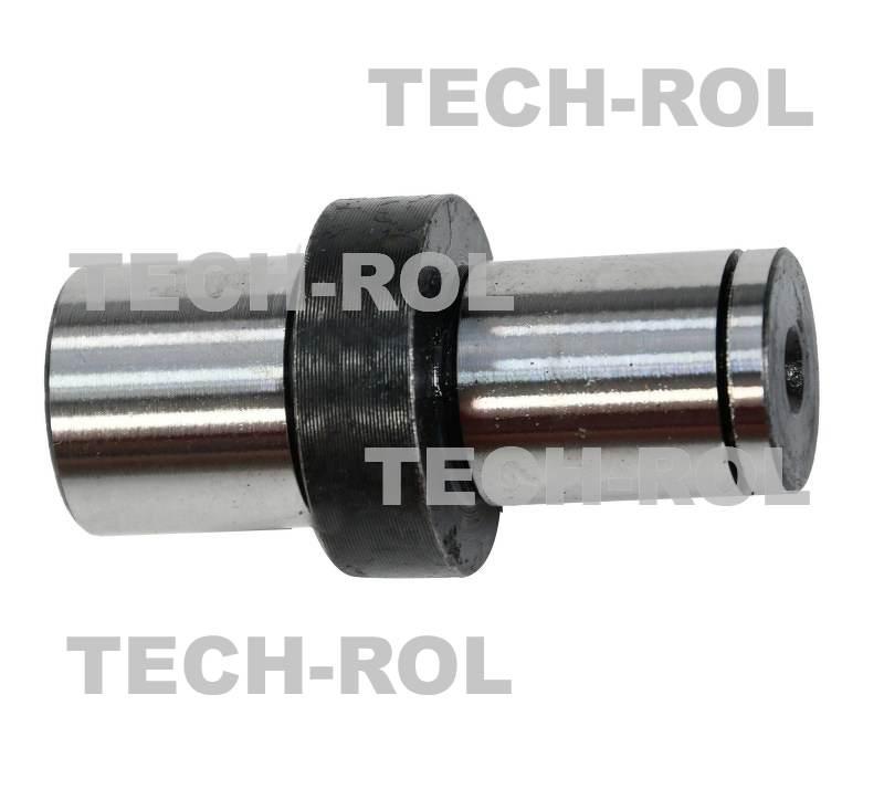 Trzpień rolki podbieracza średnica fi-16mm do rolki fi 37mm Prasa Warfama