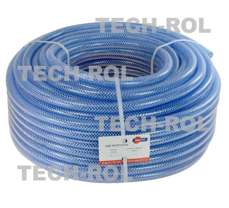 Wąż techniczny niebieski fi-10x2,5mm 17 bar opakowanie 50 metrów