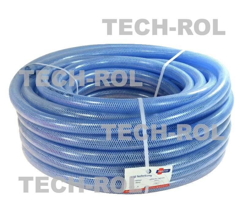 Wąż techniczny niebieski fi-16x3mm 12 bar opakowanie 50 metrów Agaplast