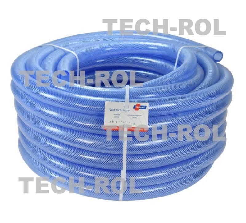 Wąż techniczny niebieski fi-25x4mm 6 bar opakowanie 25 metrów Agaplast