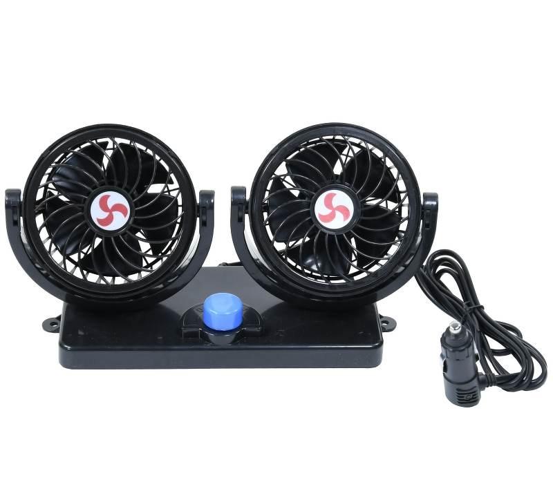 Wentylator obrotowy 12V średnica klosza 2 x 4 cale podwójny MSJ-822B/12