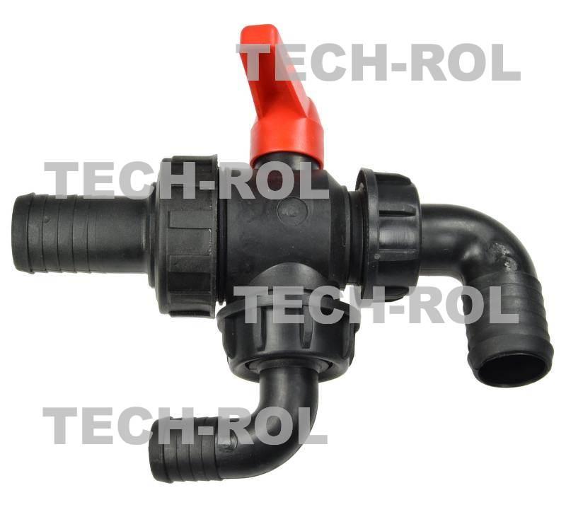 Zawór kulowy 3 drożny fi-32mm Opryskiwacz AP25ZK232 Agroplast