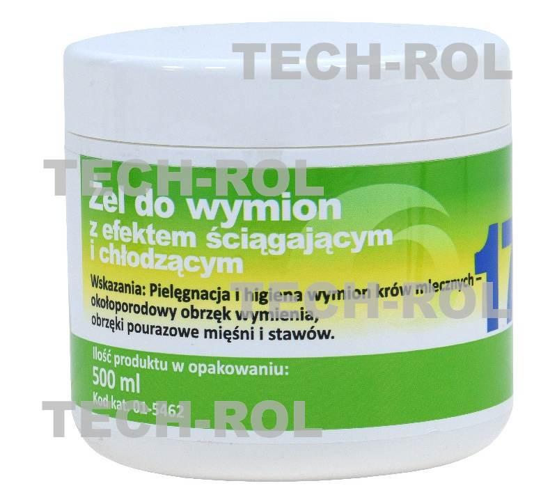 Żel do wymion 17 z efektem ściągającym i chłodzącym pojemność 500