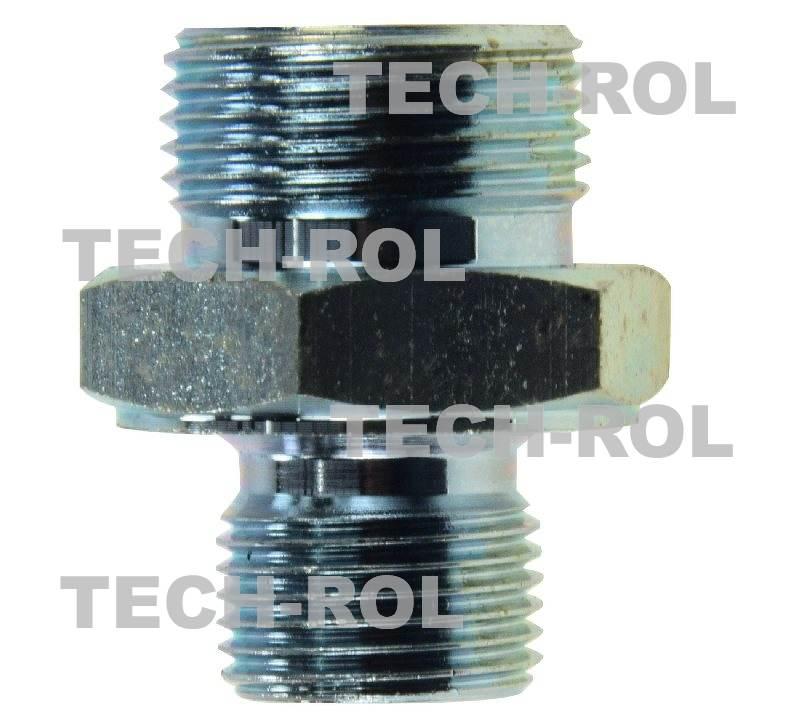 Złącze hydrauliczne gwint calowy 3/8 metryczny M18x1,5 BB3/8x22 5szt
