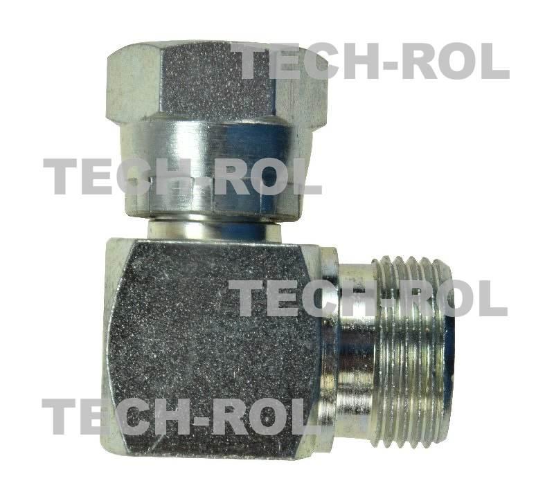 Złącze hydrauliczne kątowe gwint metryczny 1,5x1,5 AB18x22 APARTS 2szt