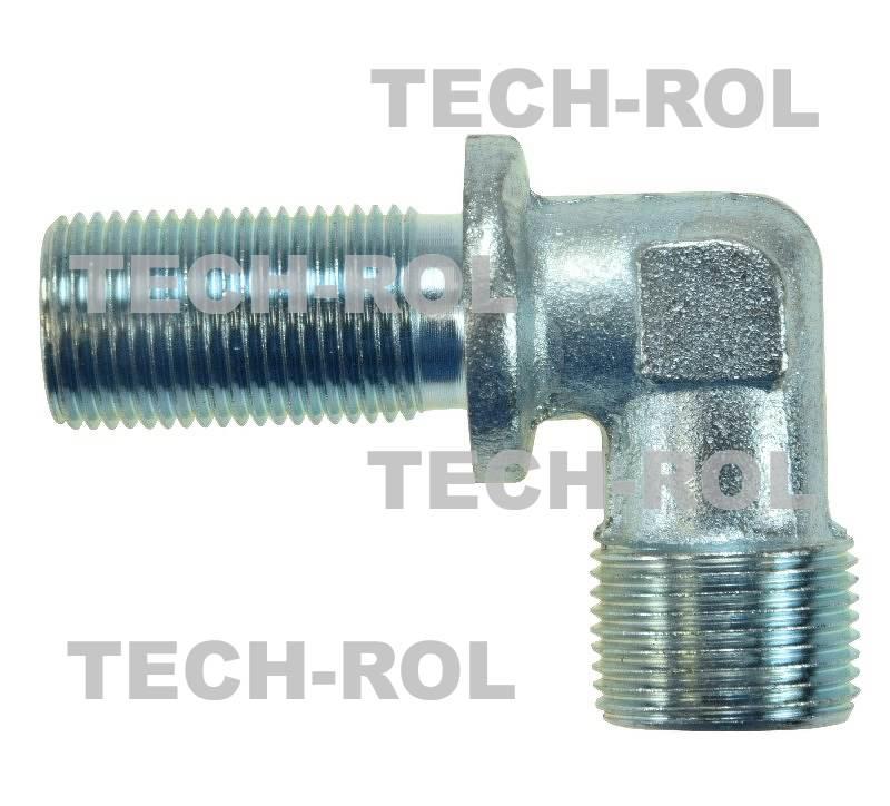 Złącze hydrauliczne kątowe gwint metryczny 1,5x1,5 BB18x22 APARTS