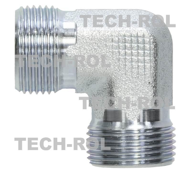 Złącze hydrauliczne kątowe gwint metryczny 1,5x1,5 BB22x22 APARTS 2szt
