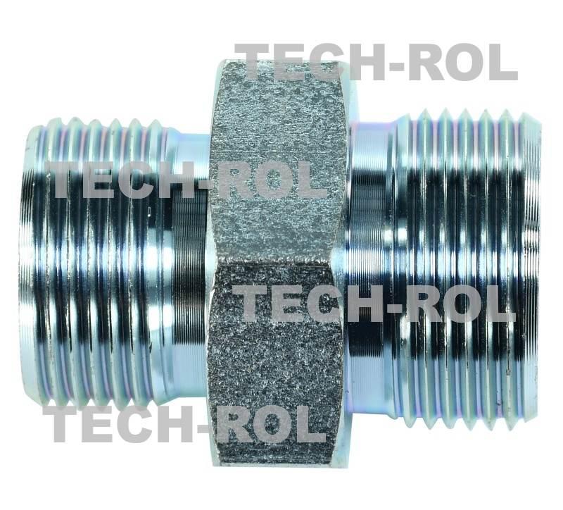Złącze hydrauliczne proste gwint metryczny 1,5x1,5 BB22x24 Produkt 2szt