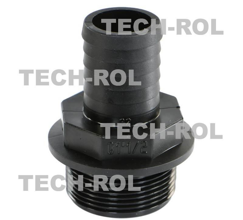 Złączka prosta z gwintem zewnętrznym 1-1/2” cala fi-32 mm Arag