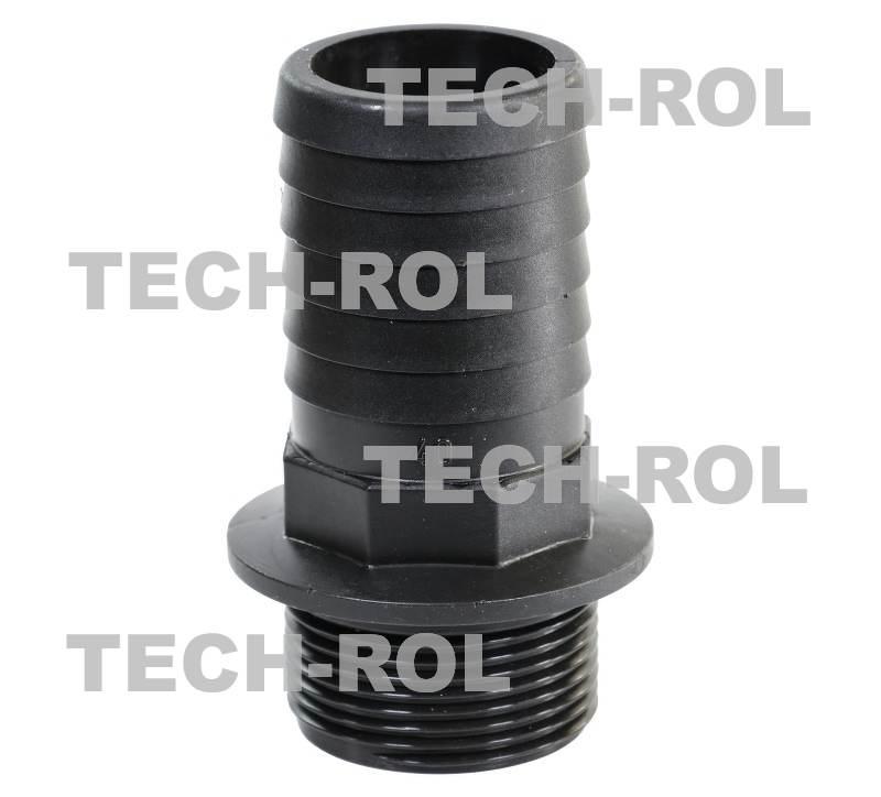 Złączka prosta z gwintem zewnętrznym 1-1/4” cala fi-40 mm Arag