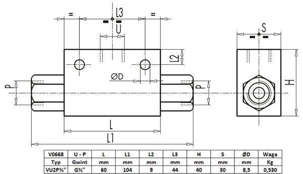 Zawór alternatywny 3/8" przepustowość 45l - zdjęcie 2