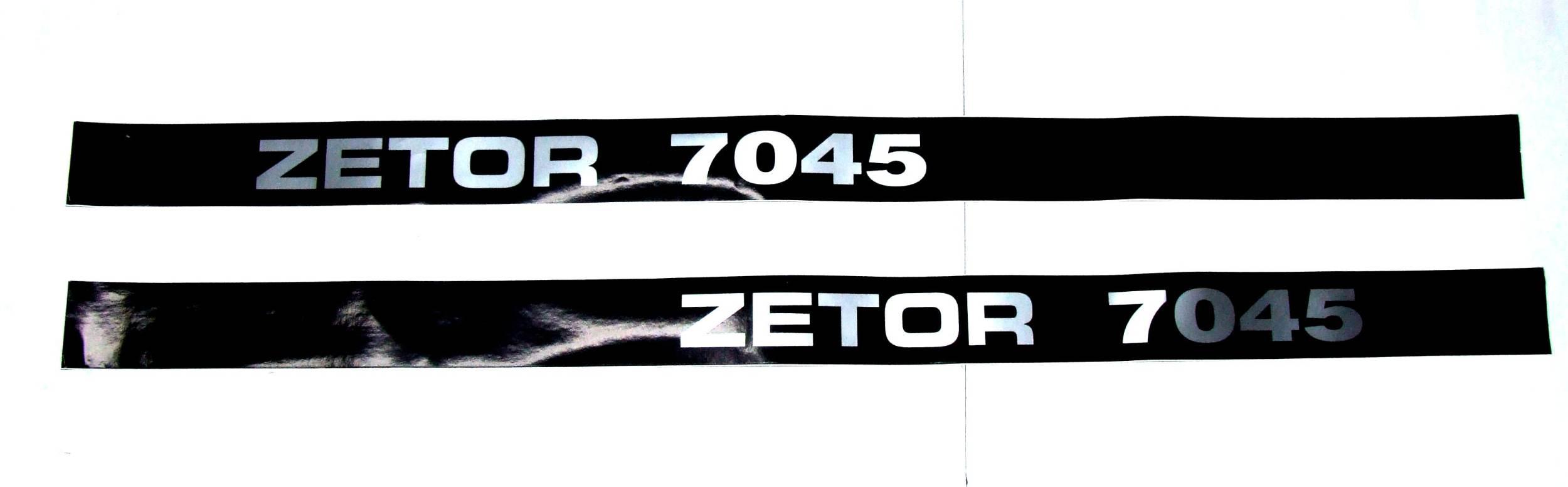 Komplet Znaków Emblematów Zetor 7045 | ZU 7045