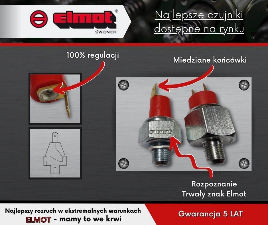 Hydrauliczny Włącznik Światła Czujnik Stop Płaskie C-360 Elmot - zdjęcie 2