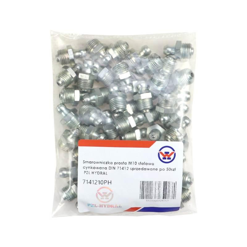 Smarowniczka Prosta M10 Stalowa Cynkowana Din 71412 Pzl Hydral 50szt - zdjęcie 2