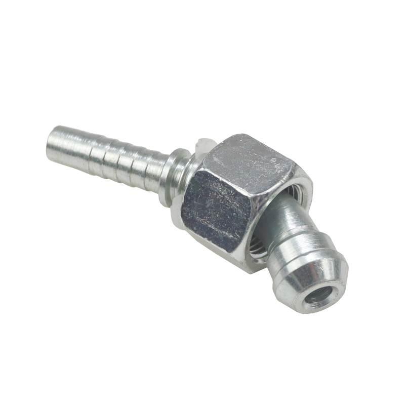Końcówka Zakucie Hydrauliczne Dkr 45° Dn08 3/8" Premium Hydral 2szt - zdjęcie 3