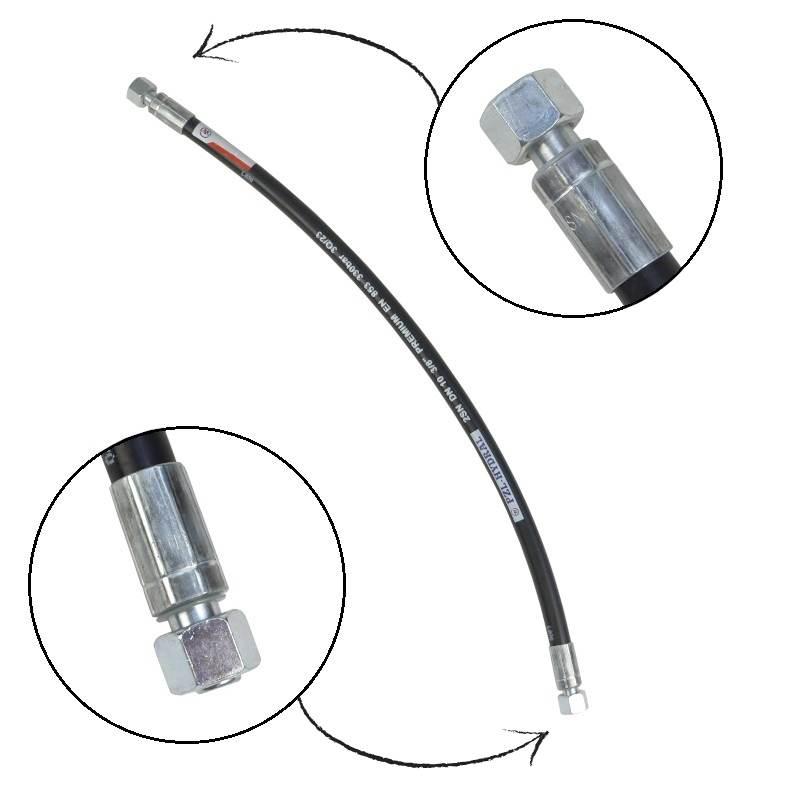 Przewód Hydrauliczny 330 Bar Gwint M18x1,5 Proste Dkol Dkol L-670mm - zdjęcie 2