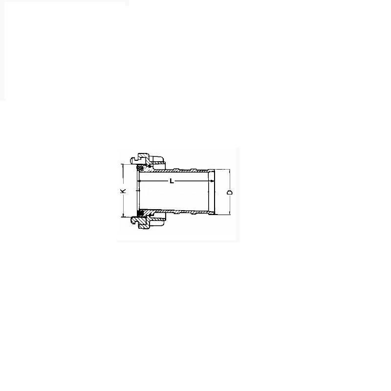 Łącznik Ssawny Storz 25mm Z Tuleją Pod Wąż 25mm Aluminiowy Pzl Hydral - zdjęcie 4