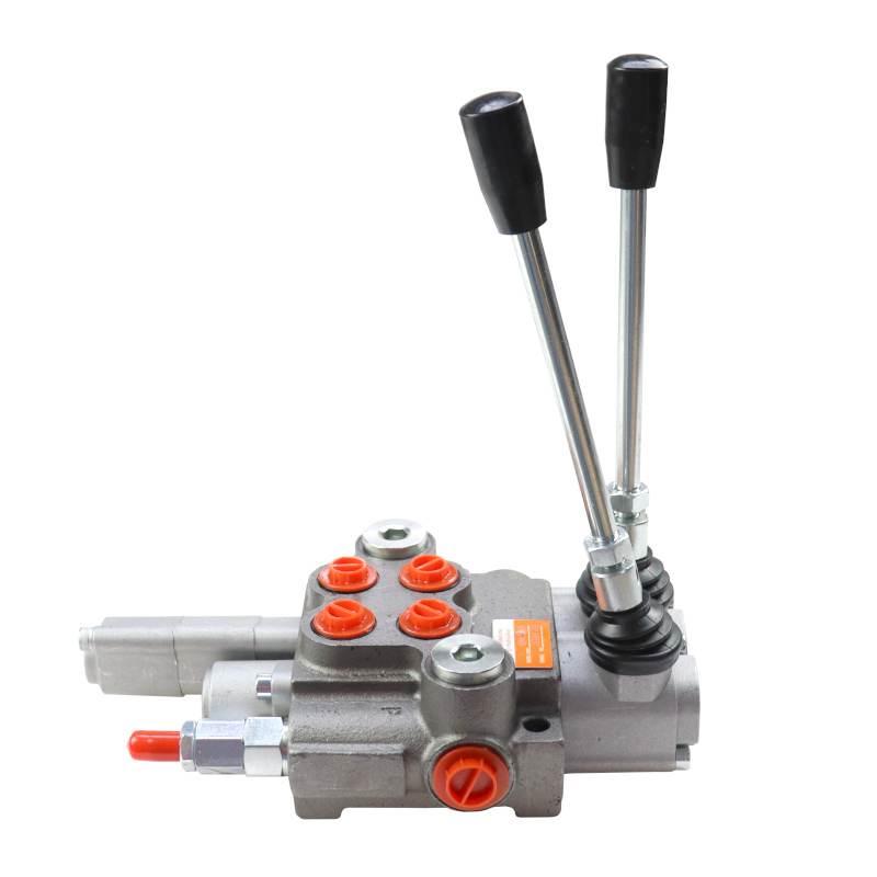 Rozdzielacz Hydrauliczny Dwusekcyjny 2-Sekcyjny 40l/Min Z Jedną Sekcją