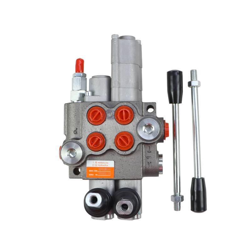 Rozdzielacz Hydrauliczny Dwusekcyjny 2-Sekcyjny 40l/Min Z Jedną Sekcją - zdjęcie 4