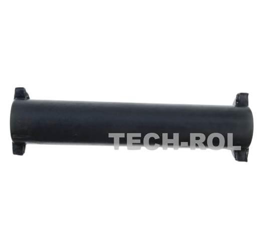 Amortyzator gumowy Q38x200 mm z kołnierzami do mocowania osi talerzowej i