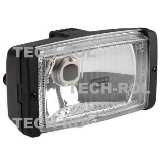 Halogen drogowy prostokątny 138 mm 78 mm H3 12V 24V HM1.07329.02 Wesem