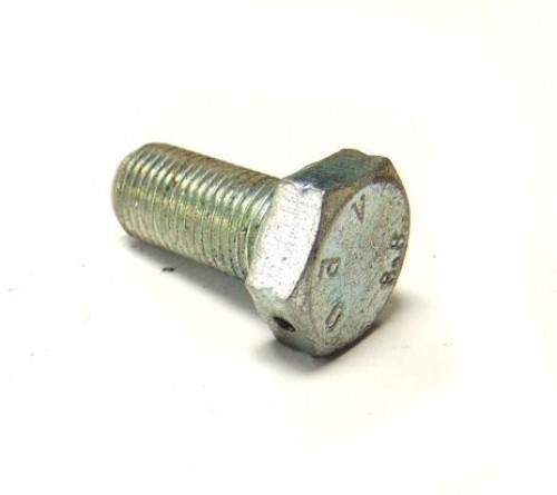 Śruba Z Łbem 6-Kątnym Pełny Gwint M12x1,25x25 Kl.8.8 Din961 Ocynk Biały