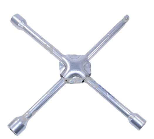 Klucz krzyżakowy do kół duży rozmiary: 17 mm 19 mm 22 mm końcówka:
