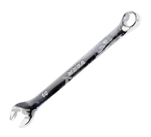 Klucz płasko-oczkowy 10 mm wykonany ze stali chromowo-wanadowej CV 35260