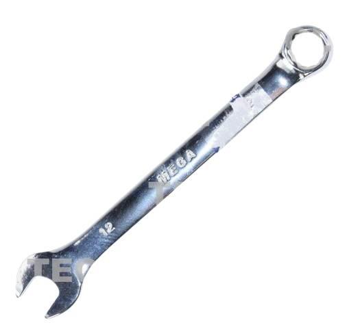 Klucz płasko-oczkowy 12 mm wykonany ze stali chromowo-wanadowej CV 35262