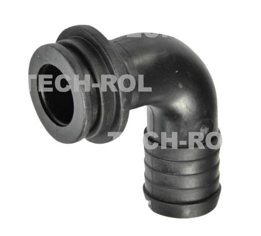Kolano fi-25mm kąt 90-stopni mocowane nakrętką 1 1/4 cala Opryskiwacz