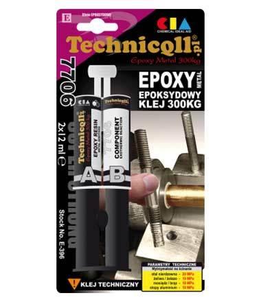 Klej Epoksydowy Metalowy 2x12ml Płynny Metal E-396 Technicqll